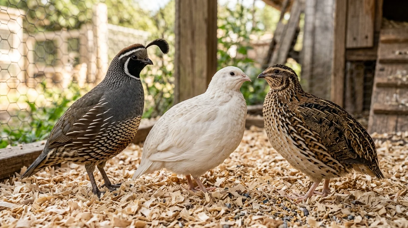 Comparison of adult Coturnix and Bobwhite quail breeds on a homestead farm
